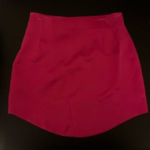 Zara hot pink satin effect mini worn once!